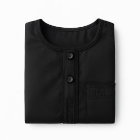 Qamis Enfant– Tissu Glacé Coréen – Col Rond - Manches Courtes – Soundouss