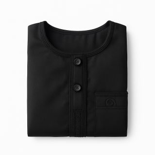 Qamis Enfant– Tissu Glacé Coréen – Col Rond _ Manches Longues – Soundouss