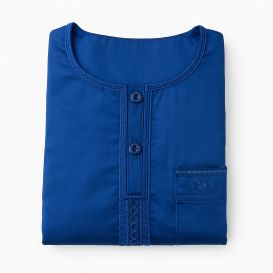 Qamis Enfant– Tissu Glacé Coréen – Col Rond _ Manches Longues – Soundouss