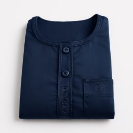 Qamis Enfant– Tissu Glacé Coréen – Col Rond _ Manches Longues – Soundouss