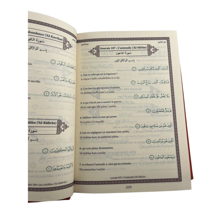 Le noble coran - format poche - arabe- français et phonétique - Edition Ennour