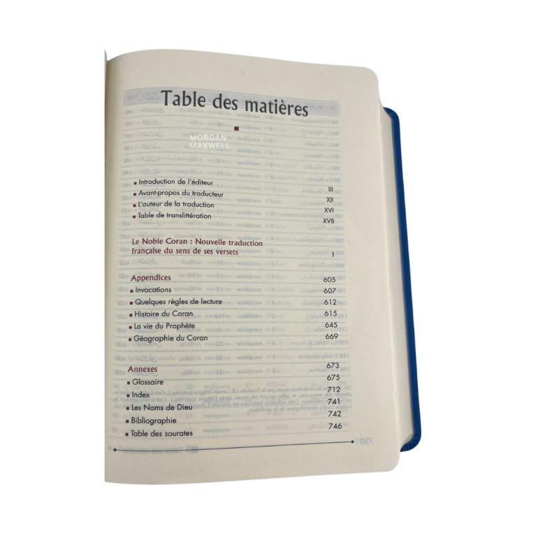 le Noble Coran - Cuir Souple - Bilingue Petit Format avec QR code - Edition Tawhid