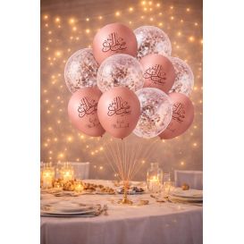 Lot de 10 ballons Eïd Mubarak pour décoration de fête musulmane