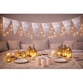 Guirlande Eïd Mubarak pour décoration de fête musulmane