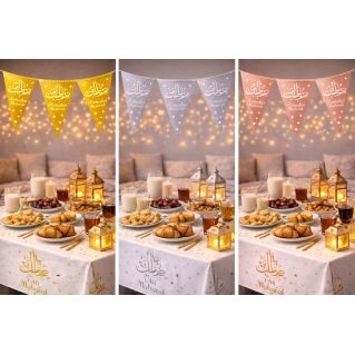 Guirlande Ramadan Mubarak pour décoration du mois de Ramadan