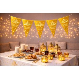 Guirlande Ramadan Mubarak pour décoration du mois de Ramadan