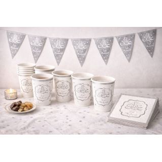 Pack Décoration Eïd Mubarak – L’essentiel pour une table réussie