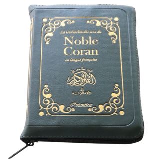 Le Noble Coran en français – Traduction des sens – Fermeture Zip