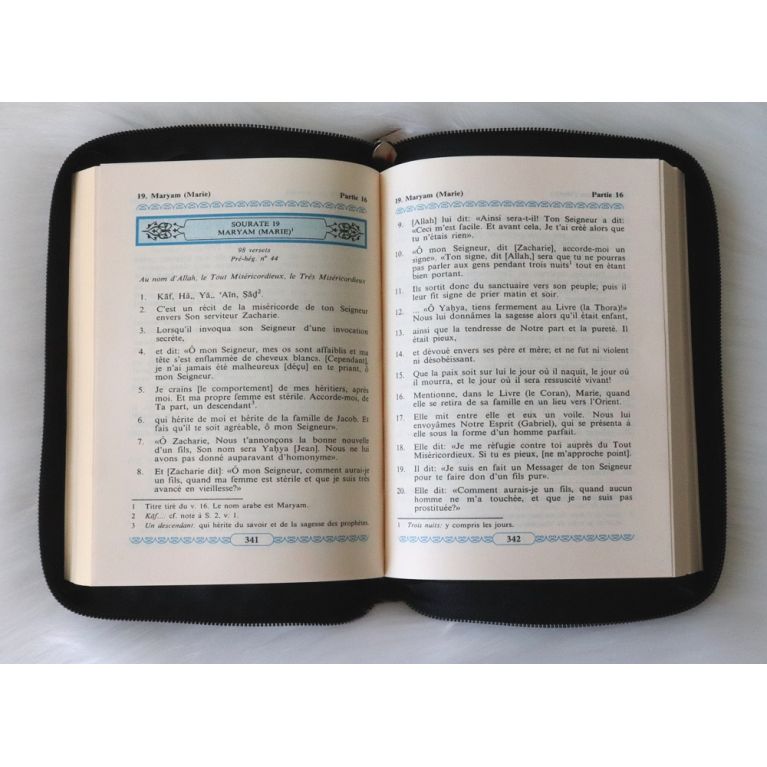 Le Noble Coran en français – Traduction des sens – Fermeture Zip