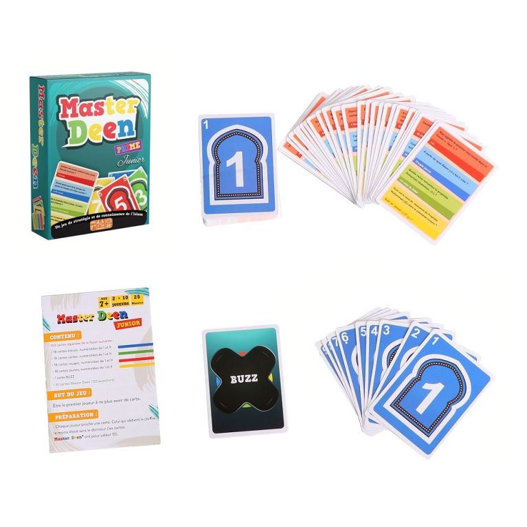Master Deen Prime Junior - Boite Métallique - Jeu de Cartes à Partir de 7 Ans - Osratouna