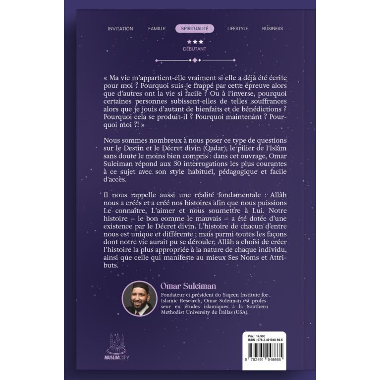 Pourquoi moi ? – 30 pistes pour comprendre notre destin en ce monde – Omar Suleiman (Muslim City)