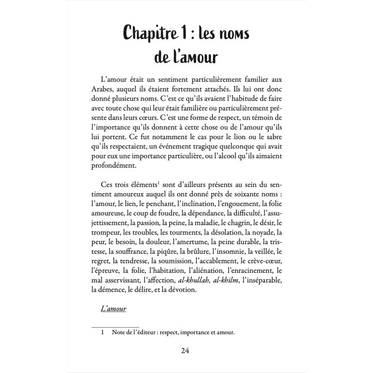Amour et Islam – Ibn al-Qayyim - Edition MuslimLife