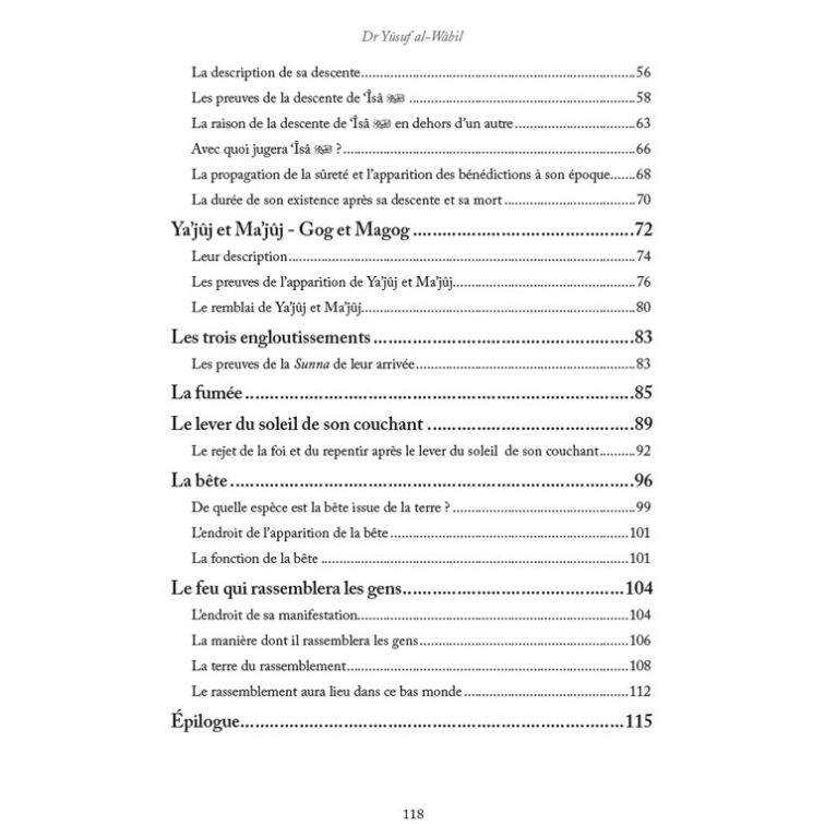 Les Grands Signes de l’Heure – Dr Yûsuf al-Wâbil – Éditions Al-Hadith