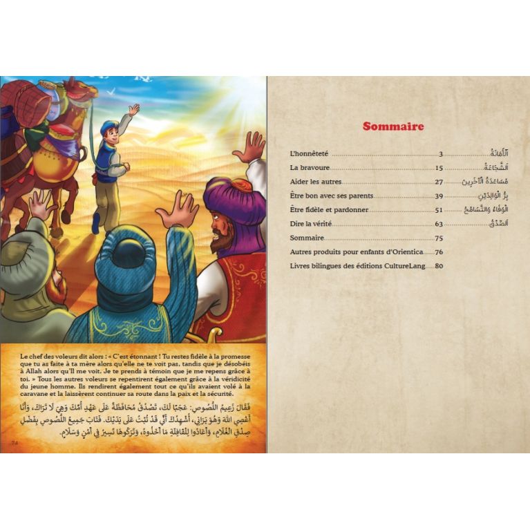 Contes Arabes – Les Hautes Valeurs Morales (Français / Arabe) - Edition Orientica