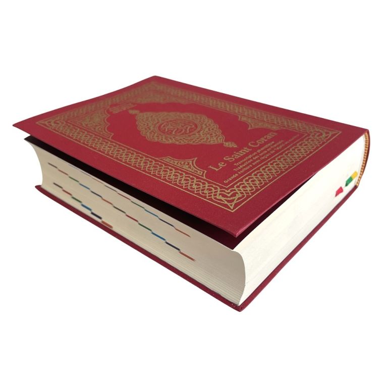 Le Saint Coran grands caractères – Transcription phonétique – Traduction française – Tajwid en couleur – QR Code (13,5 x 18 cm)