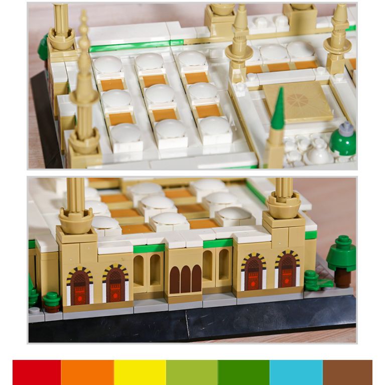 Mosquée du Prophète à Médine – Maquette 594 pièces WANGE compatible briques type LEGO®
