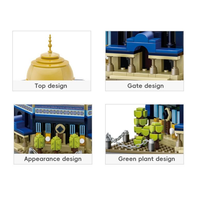Mosquée El Quds – Dôme du Rocher (Al-Aqsa) – Maquette 983 pièces compatible briques type LEGO®