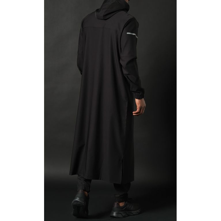Qamisweat Drift – Qamis long technique à capuche Qaba’il