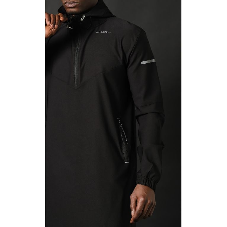 Qamisweat Drift – Qamis long technique à capuche Qaba’il