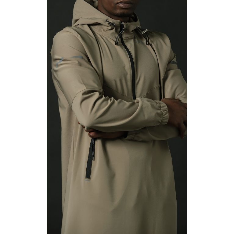 Qamisweat Drift – Qamis long technique à capuche Qaba’il