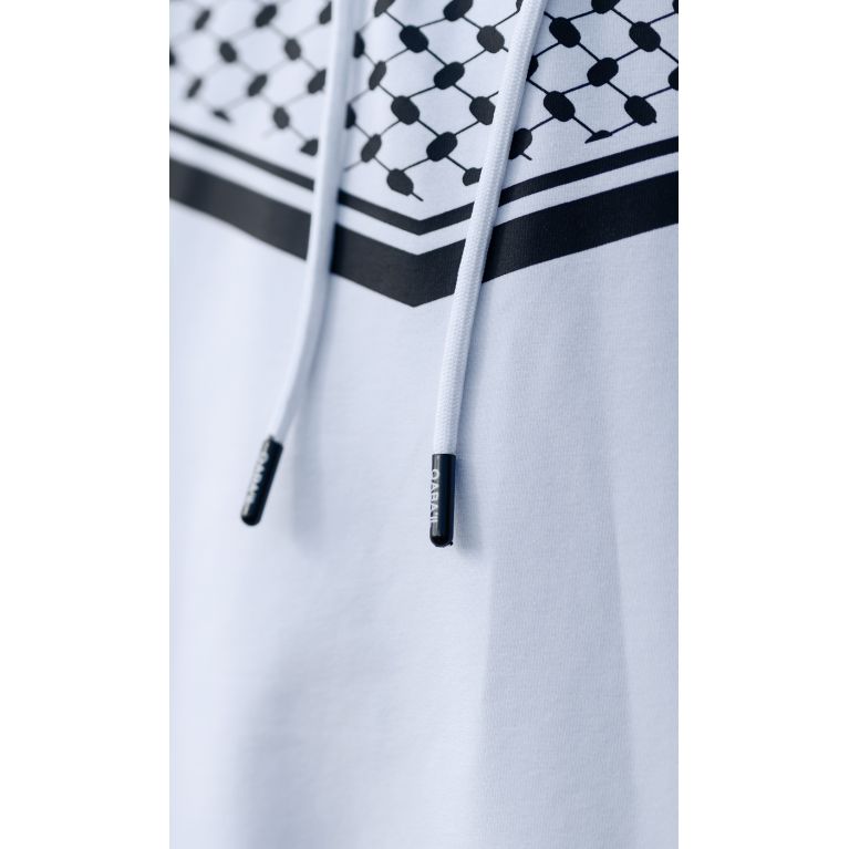 Ensemble QC QUDS avec qamis court et sarouel motif keffieh