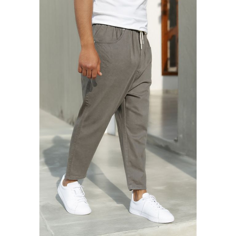 Sarouel Jean en Coton Stretch Drop - Coupe Droite - Qaba'il