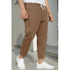 Sarouel Jean en Coton Stretch Drop - Coupe Droite - Qaba'il