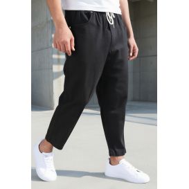 Sarouel Jean en Coton Stretch Drop - Coupe Droite - Qaba'il