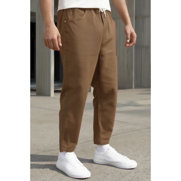 Sarouel Jean en Coton Stretch Drop - Coupe Droite - Qaba'il