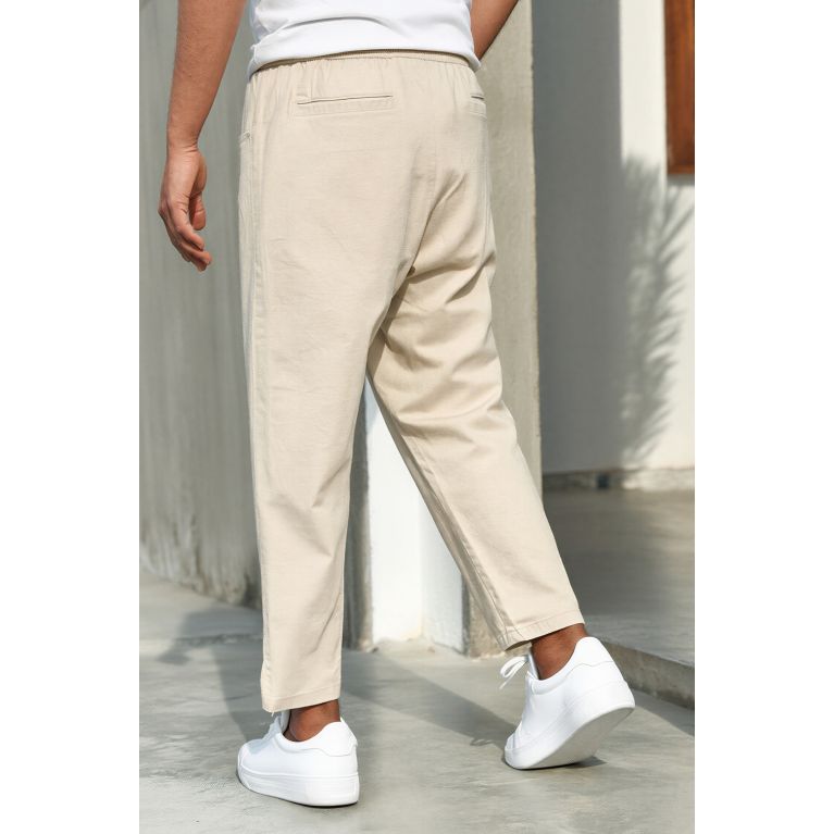 Sarouel Jean en Coton Stretch Drop - Coupe Droite - Qaba'il