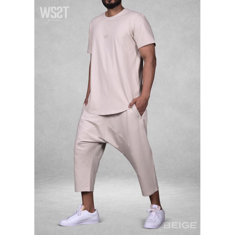 Ensemble Musulman Homme Wassat Combo avec T-shirt Oversize et Sarouel Court