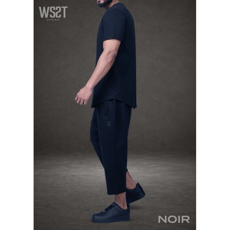 Ensemble Musulman Homme Wassat Combo avec T-shirt Oversize et Sarouel Court