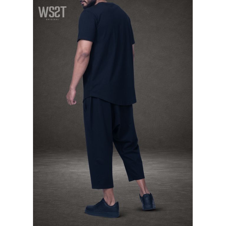 Ensemble Musulman Homme Wassat Combo avec T-shirt Oversize et Sarouel Court