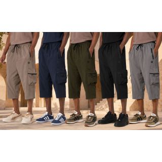 Cargo court homme Qaba'il Trail tissu TEKNIK