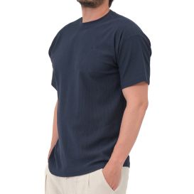 T-shirt Oversize Waffle Qaba'il en Coton Texturé