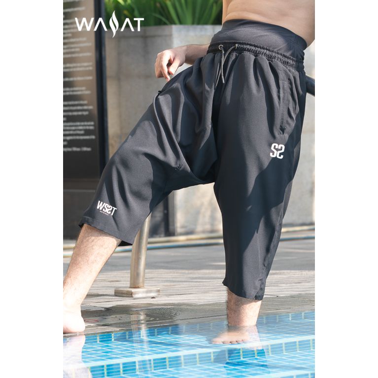 Short de Bain Long Cache Awra Noir WASSAT