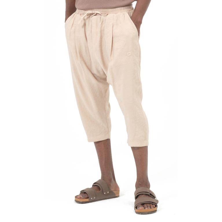 Sarouel Pantacourt Homme en Tencel Classik Qaba’il