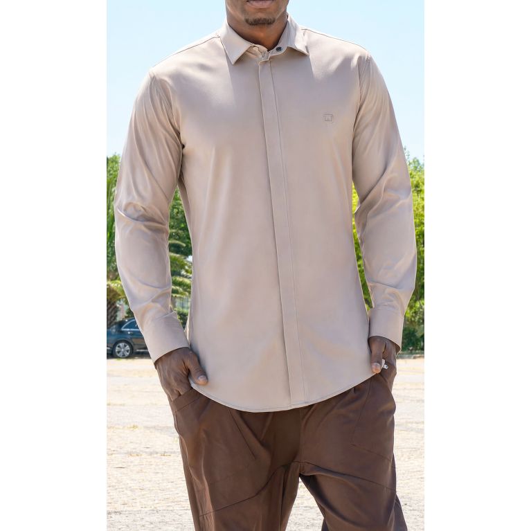 Chemise Design Qaba'il Homme : Manches Longues