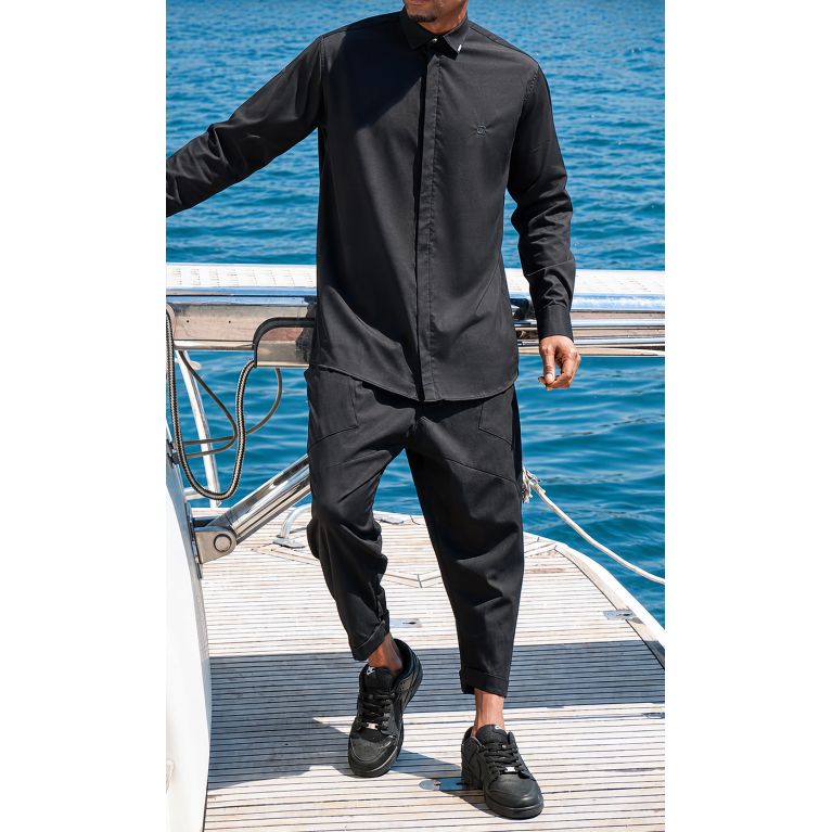 Chemise Design Qaba'il Homme : Manches Longues