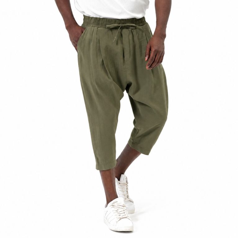 Sarouel Pantacourt Homme en Tencel Classik Qaba’il