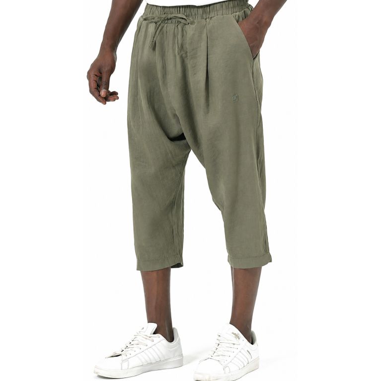 Sarouel Pantacourt Homme en Tencel Classik Qaba’il