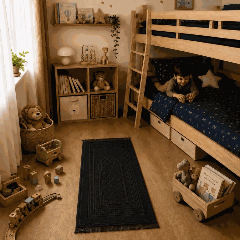 Tapis de Prière Enfant Molletonné 42 x 80 cm