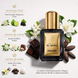 Musc Halima- Parfum : Mixte - Extrait de Parfum Sans Alcool - El Nabil - 5 ml