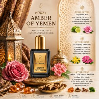 AMBER OF YEMEN 5 ml - Saudi Perfumes - Sans Alcool - Mixte - El Nabil