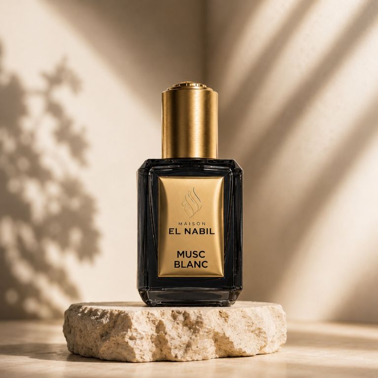 Musc Blanc - Parfum : Mixte - Extrait de Parfum Sans Alcool - El Nabil - 5 ml 