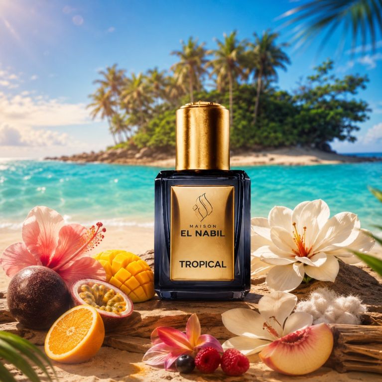 Musc Tropical- Parfum : Mixte - Extrait de Parfum Sans Alcool - El Nabil - 5 ml 