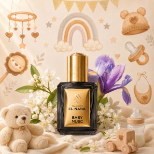 Baby Musc - Parfum Enfant : Mixte - Extrait de Parfum Sans Alcool - El Nabil - 5 ml 