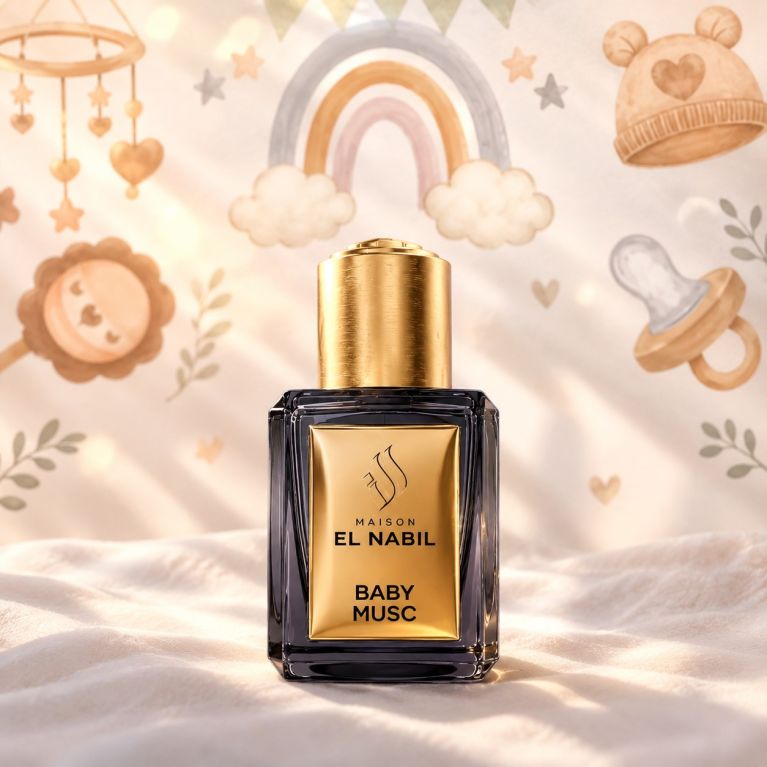Baby Musc - Parfum Enfant : Mixte - Extrait de Parfum Sans Alcool - El Nabil - 5 ml 