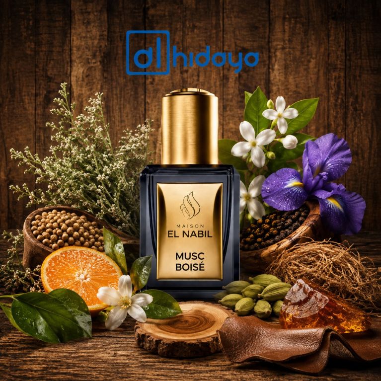 Musc Boisé - Parfum : Mixte - Extrait de Parfum Sans Alcool - El Nabil - 5 ml 