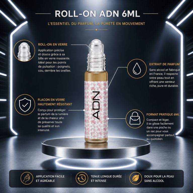 NOIR - Essence de Parfum - Musc - ADN Paris - 6 ml